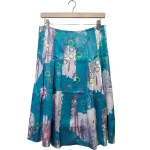 Vintage United Colors of Benetton Multicolour Pleated Skirt Women's Size 40